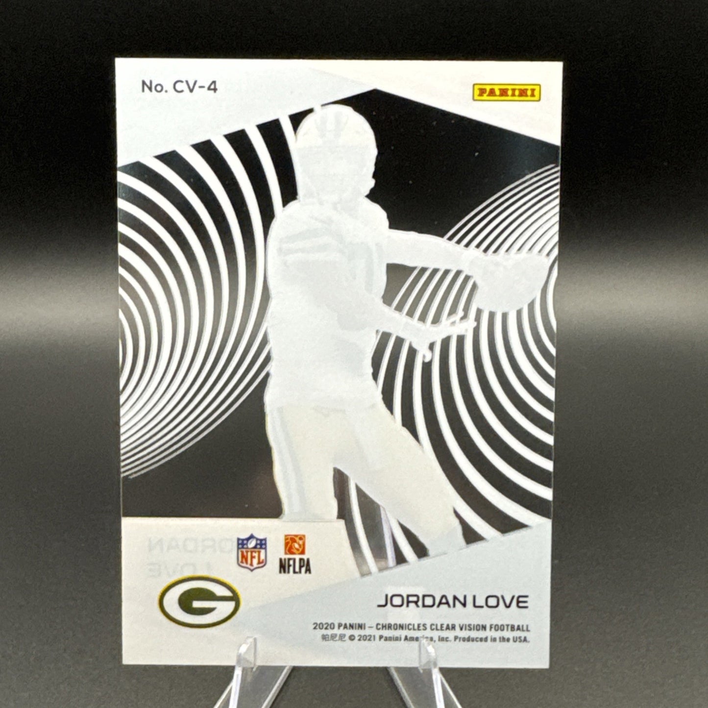 2020 Panini Chronicles Football Clear Vision JORDAN LOVE Rookie Packers #CV-4