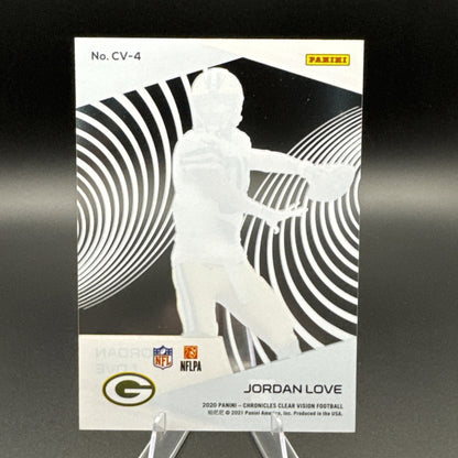 2020 Panini Chronicles Football Clear Vision JORDAN LOVE Rookie Packers #CV-4