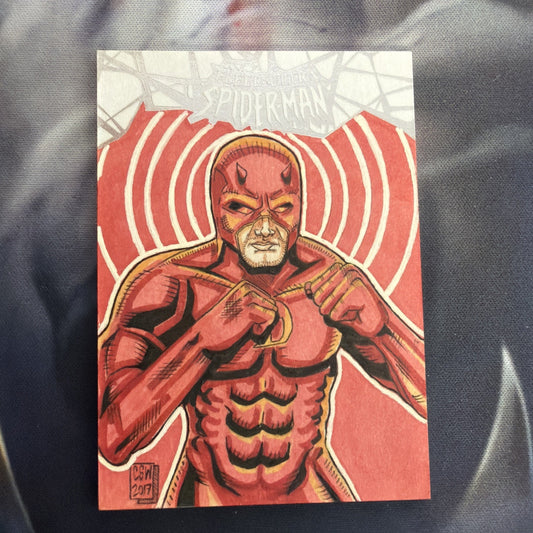 2017 Fleer Ultra Spider-Man Daredevil 1/1 Sketch Chris Willdig