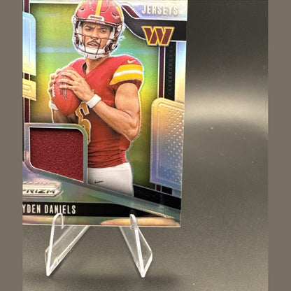 2024 Panini Prizm Jayden Daniels Rookie Premier Jerseys Silver Prizm RC #PJ-JDS