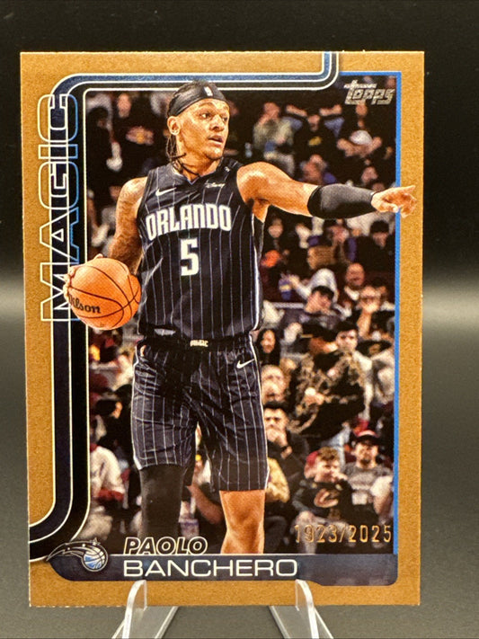2025 Topps Basketball Paolo Banchero # 87 Gold Border /2025