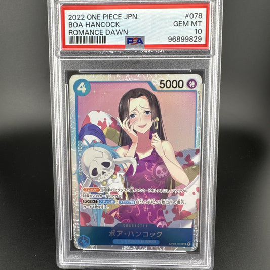 2022 One Piece Japan Boa Hancock Romance Dawn #78 PSA 10