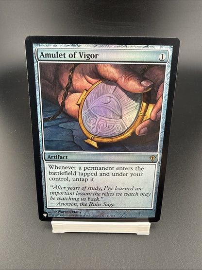 Wizards Amulet of Vigor Artifact Warren Mahy Magic: The Gathering MTG Foil