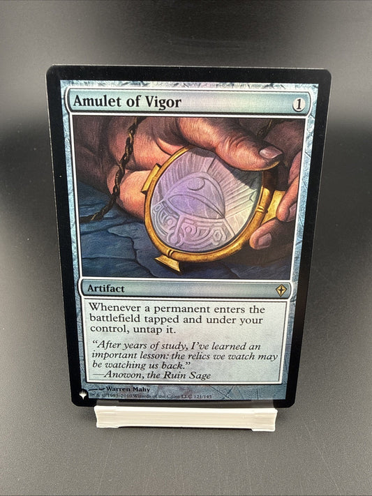 Wizards Amulet of Vigor Artifact Warren Mahy Magic: The Gathering MTG Foil
