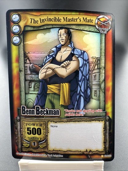 Bandai One Piece CCG Card Game Benn Beckman The Invincible Master's Mate Holo