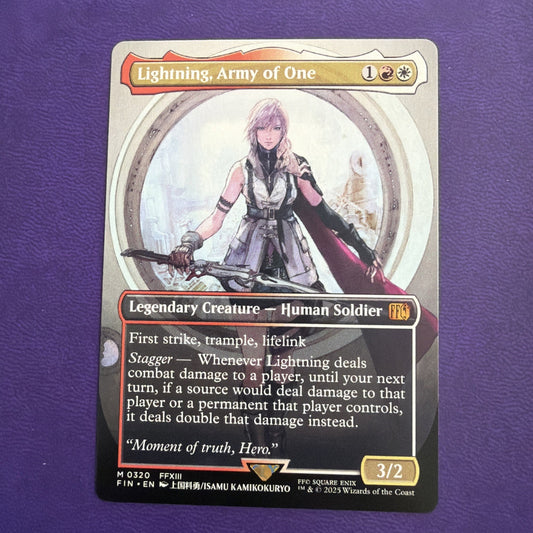 Lightning, Army of One (0320) (Borderless) Final Fantasy Regular