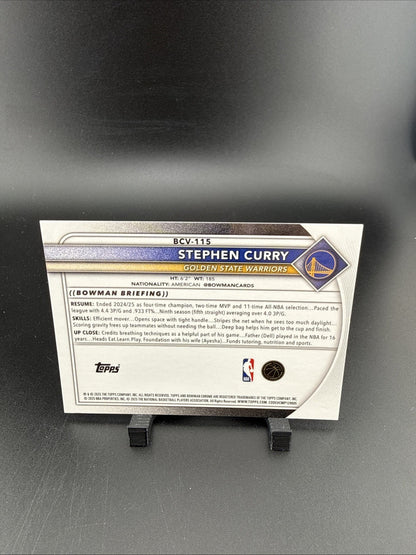 2025-26 Bowman #BCV-115 Stephen Curry Chrome Reptilian Gold Refractors #/50