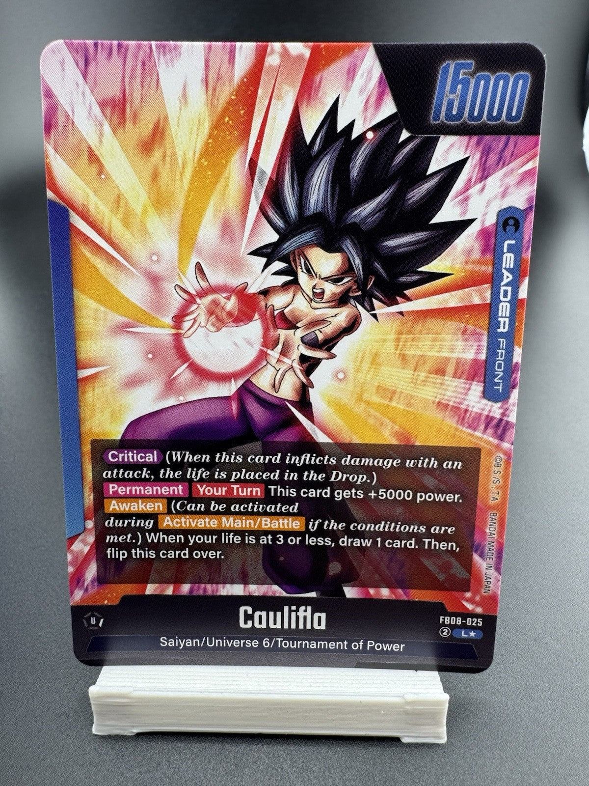 Bandai Dragon Ball Caulifa FB08-025 (Alternate Art) - Saiyan's Pride (FB08)