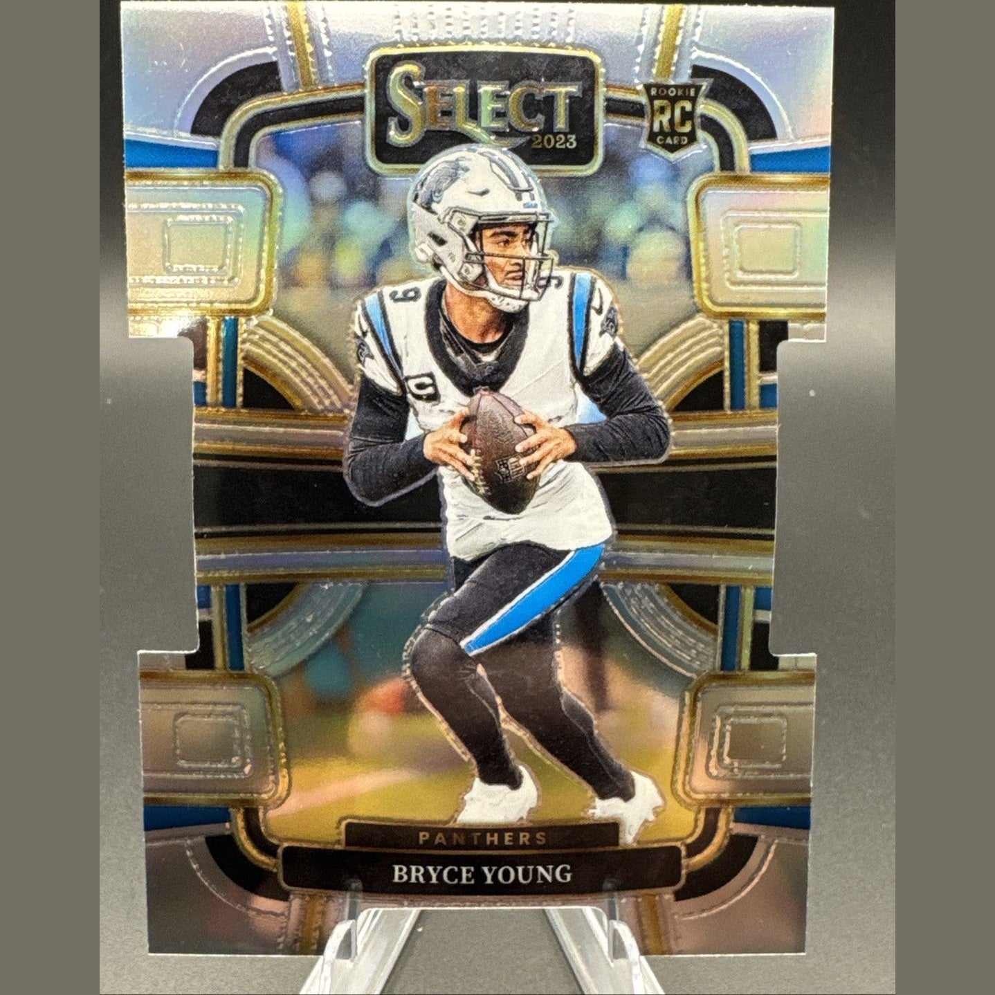 Bryce Young 2023 Panini Select Silver Prizm Die-Cut RC Rookie #14 Concourse