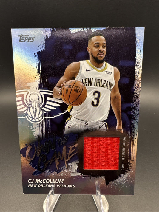 2025-26 Topps CJ McCollum Own the Game Jersey Rainbow Foil #OTGA-CM Pelicans