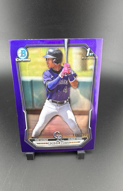 2026 Bowman - Chrome 1st Bowman Roldy Brito #BCP-21 Purple Refractor