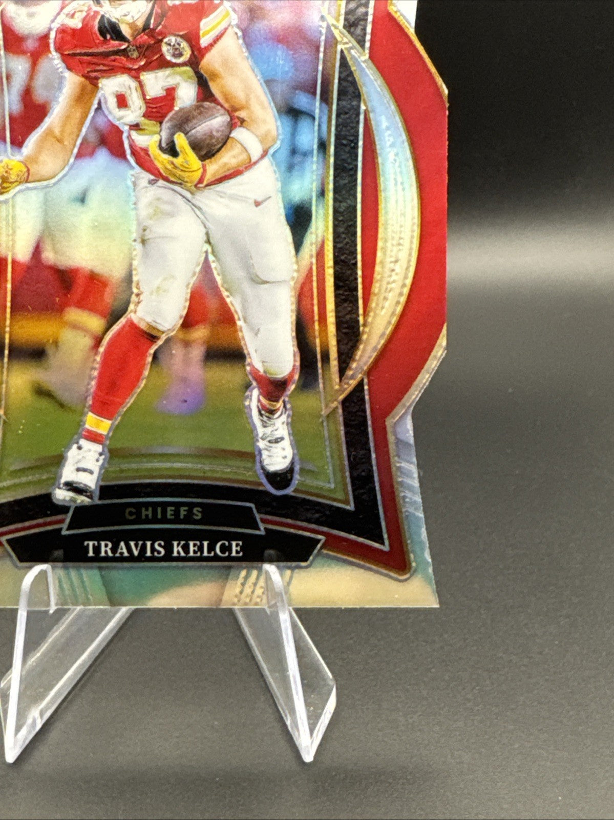 Travis Kelce Concourse Silver Prizm Die-Cut - 2024 Panini Select Chiefs