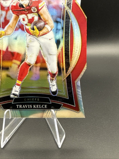 Travis Kelce Concourse Silver Prizm Die-Cut - 2024 Panini Select Chiefs