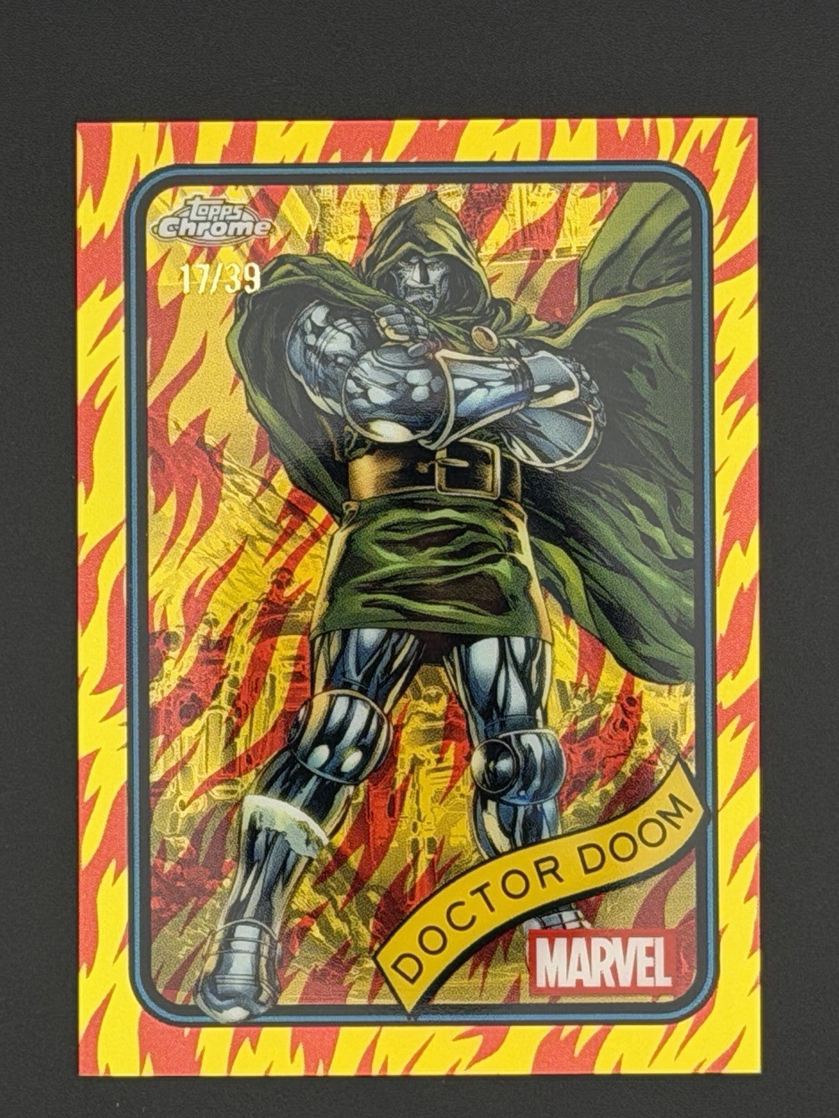 2025 Topps ChromeMarvel Doctor Doom Human Torch Variation /39!