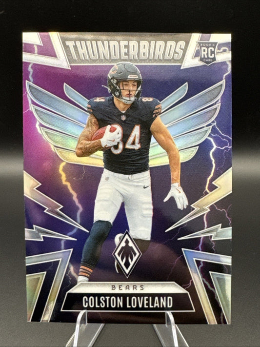 2025 Panini Phoenix Thunderbirds Colston Loveland No. 9 Chicago Bears