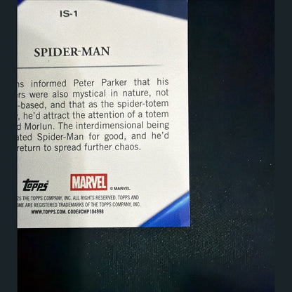 2025 Topps Chrome Marvel Infinite Sapphire Spider-Man SSP