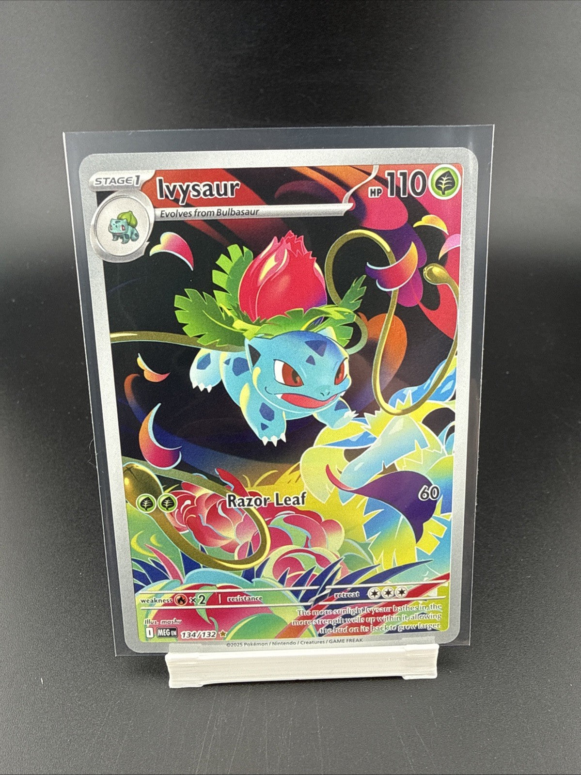 Ivysaur 134/132 ME01 Mega Evolution Illustration Rare Pokemon NM