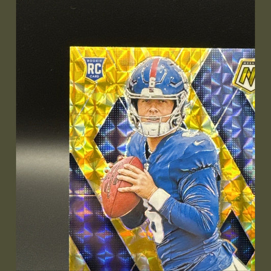 2025 Mosaic Football Yellow Rookie Jaxson Dart New York Giants RC #362