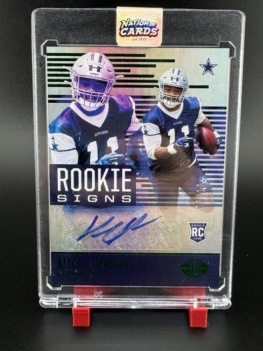 Micah Parsons 2021 Illusions Rookie Kings Auto Green /10 #RS-MP  RC Packers