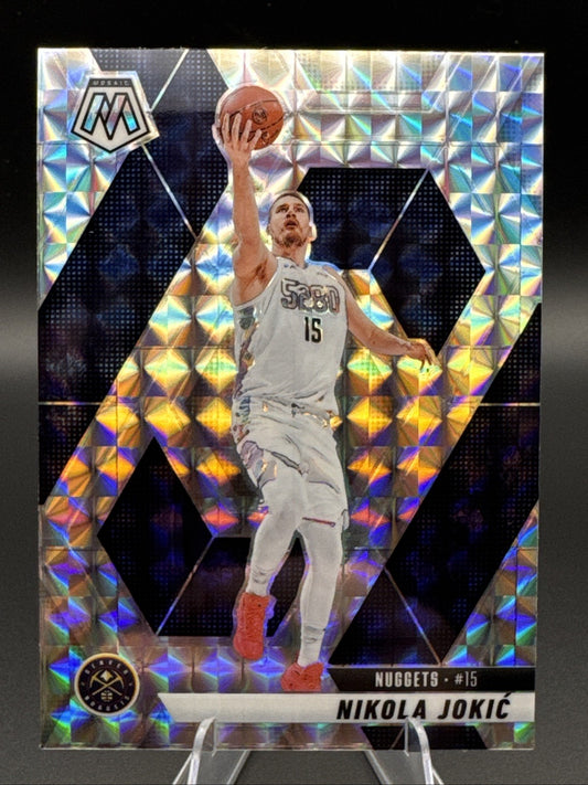 2025 Panini Mosaic- Nikola Jokic #117 Silver Mosaic Prizm