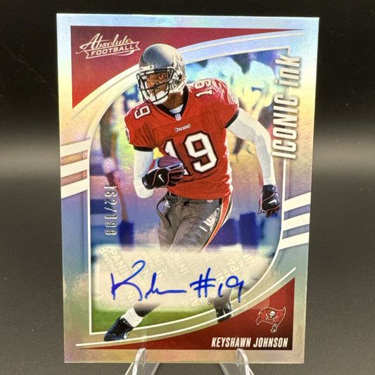 2025 Panini Absolute Keyshawn Johnson Iconic Ink Auto 162/199 Buccaneers #II-KJN