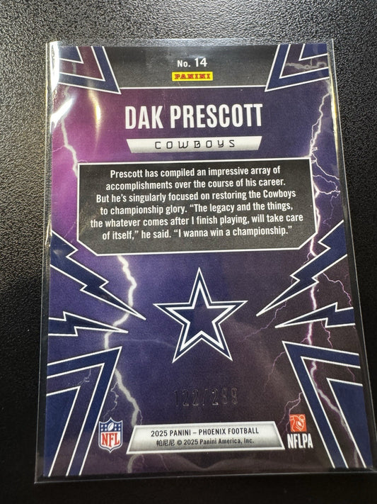 2025 Panini Phoenix Thunderbirds #14 Dak Prescott Wave /299