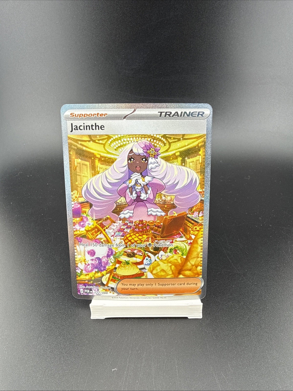 Pokémon Jacinthe 122/088 Paradise Dragona Secret Rare Full Art Holo Trainer EN