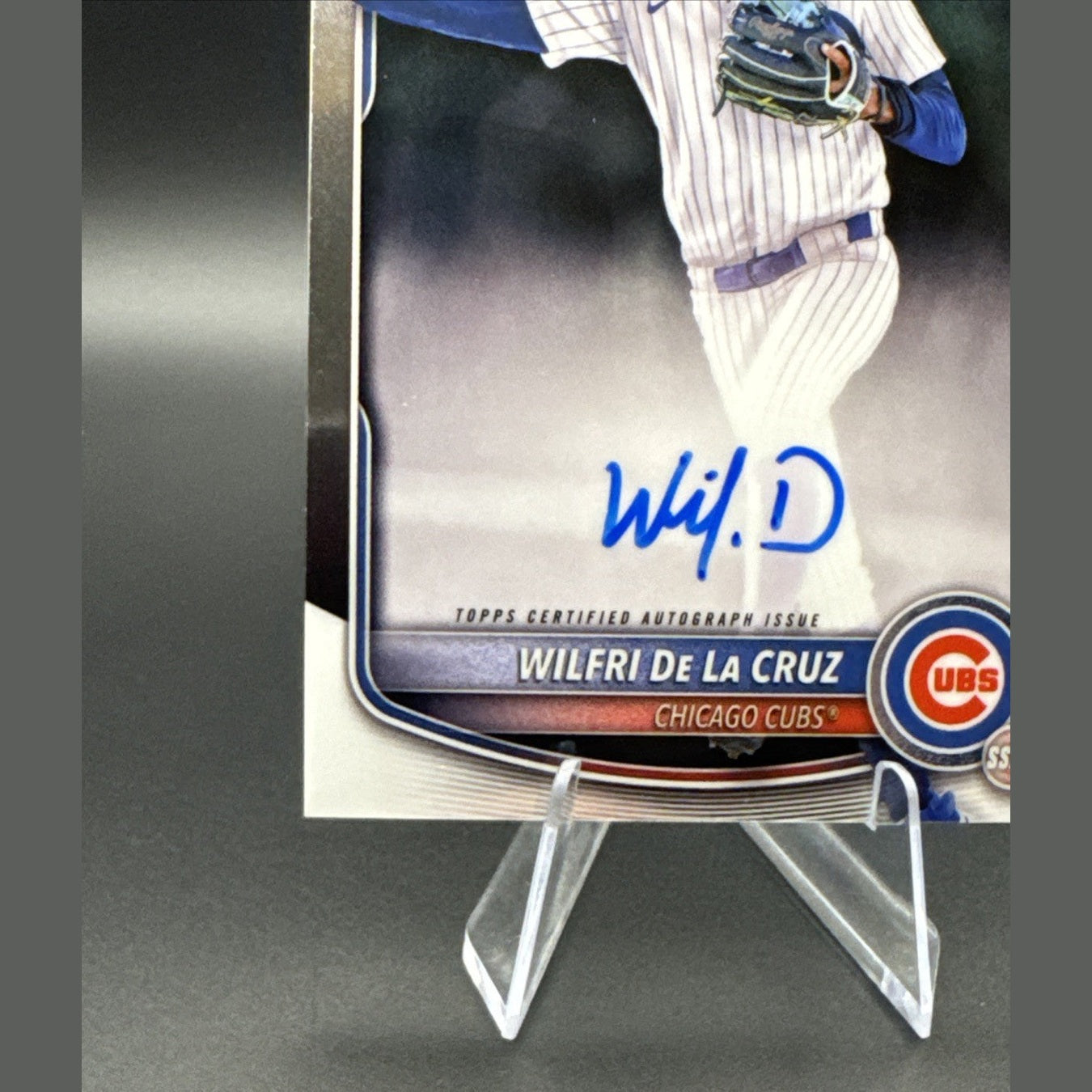 2025 Bowman Chrome Wilfri De La Cruz Auto 1st #CPA-WD Cubs 1st Bowman Autograph