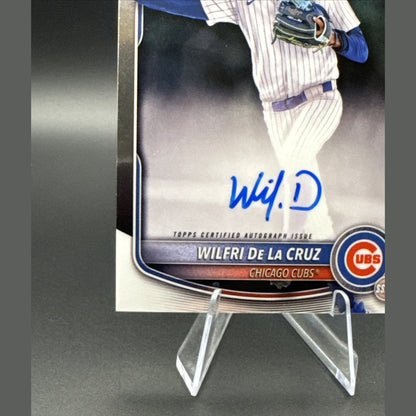 2025 Bowman Chrome Wilfri De La Cruz Auto 1st #CPA-WD Cubs 1st Bowman Autograph