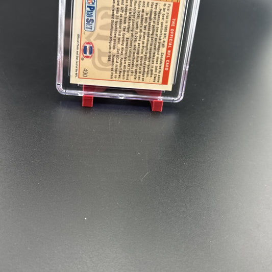 1989 Pro Set Troy Aikman #490 (RC) Dallas Cowboys PSA 9