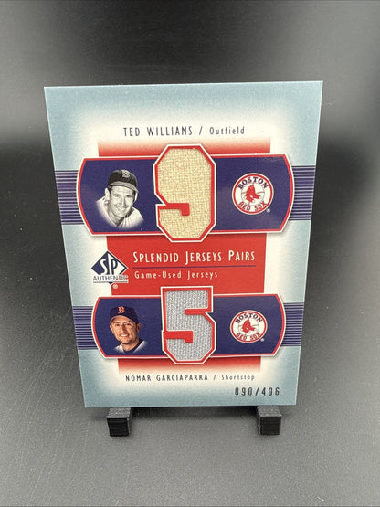 TED WILLIAMS Game Worn Pants ● 2003 UD SP Authentic #TW-NM2 ● /406 ● w/Nomar
