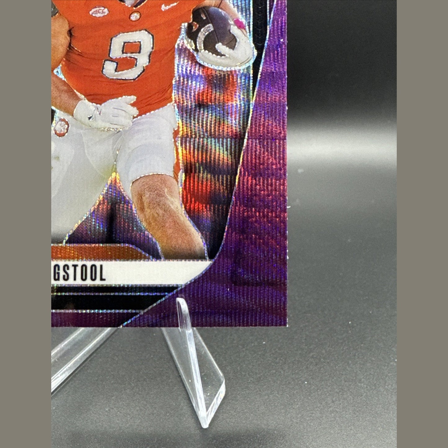 2025 Prizm Draft Picks #18 Jake Briningstool Purple Wave Rookie Logo