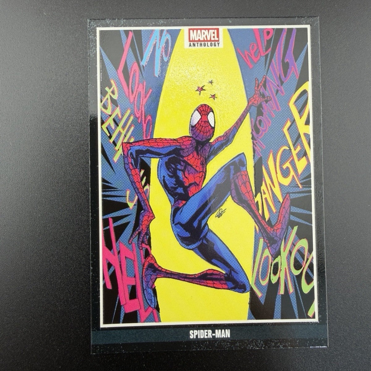 Spider-Man 2025 Panini Marvel Anthology #G6 Treasure Glow-In-The-Dark Insert