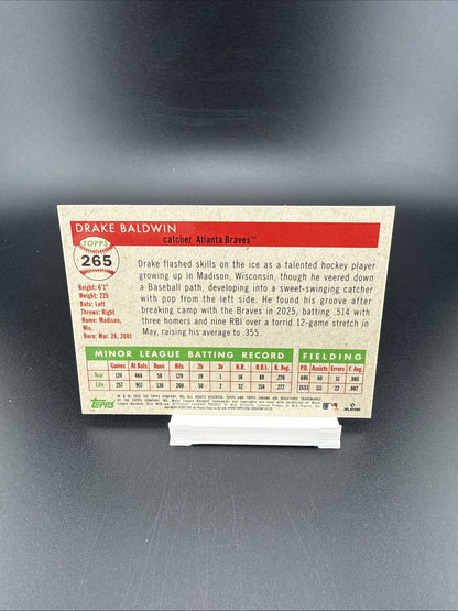 2025 Chrome Platinum #265 Drake Baldwin (RC) - Vibrations Refractor /250