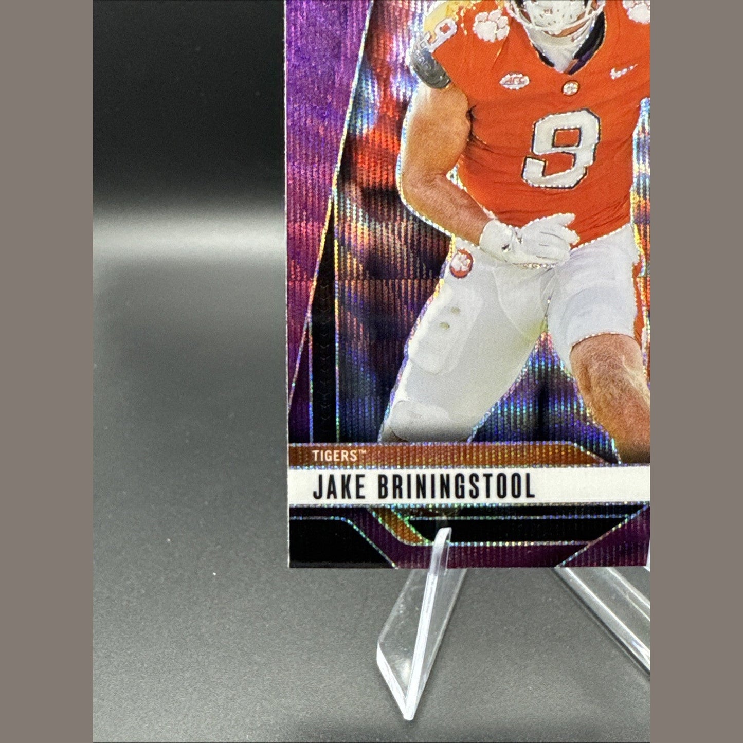 2025 Prizm Draft Picks #18 Jake Briningstool Purple Wave Rookie Logo