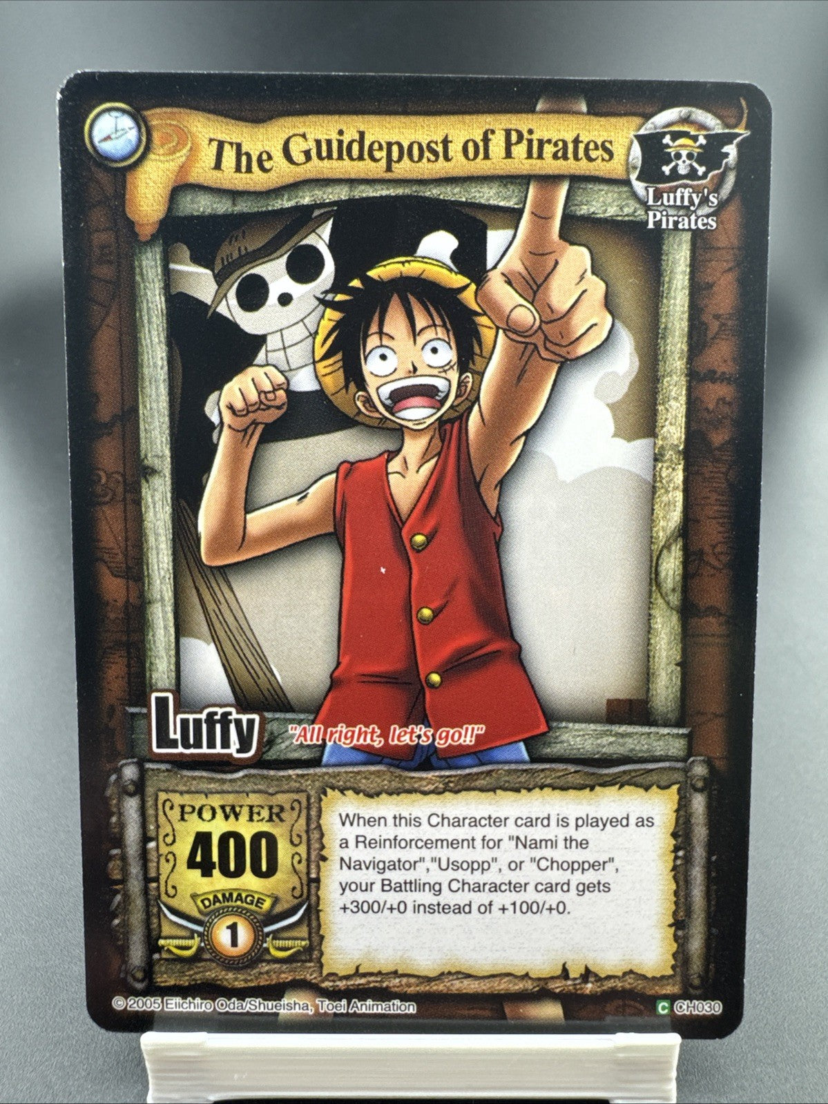 One Piece CCG The Guidepost of Pirates Luffy CH030 2005 Vintage English