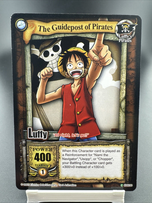 One Piece CCG The Guidepost of Pirates Luffy CH030 2005 Vintage English