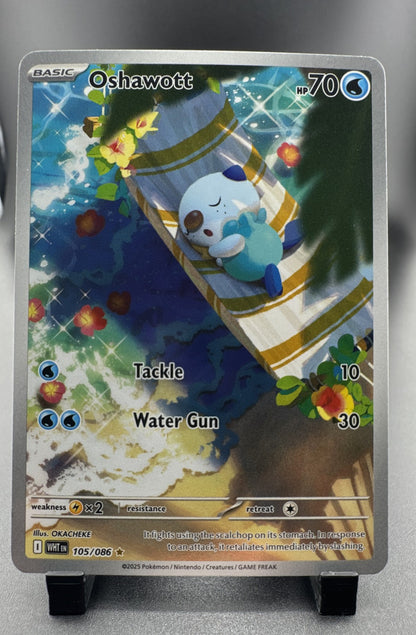 Oshawott 105/086 Sv: White Flare Holo