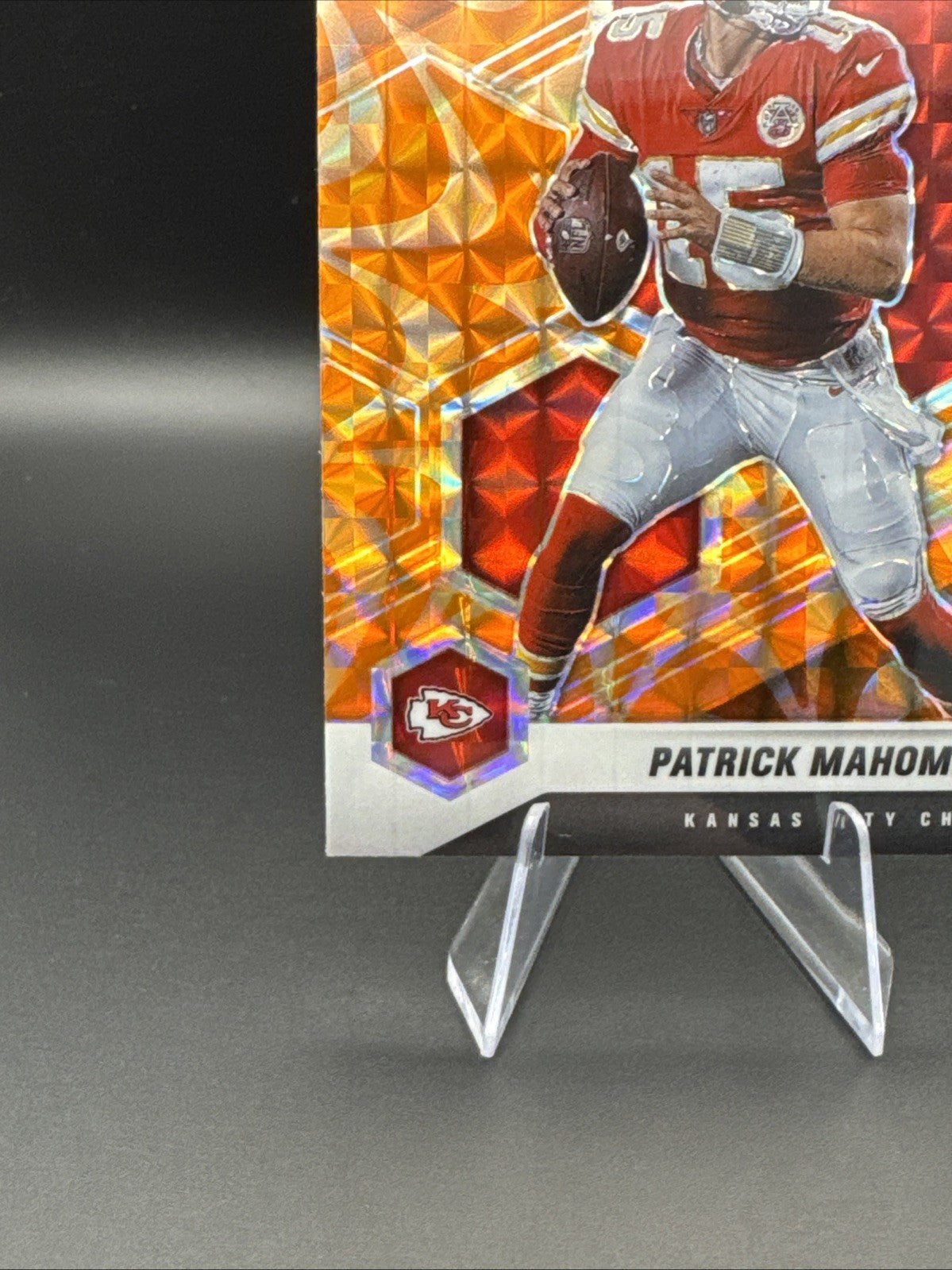 2021 Panini Mosaic Mosaic Reactive Orange #1 Patrick Mahomes Chiefs