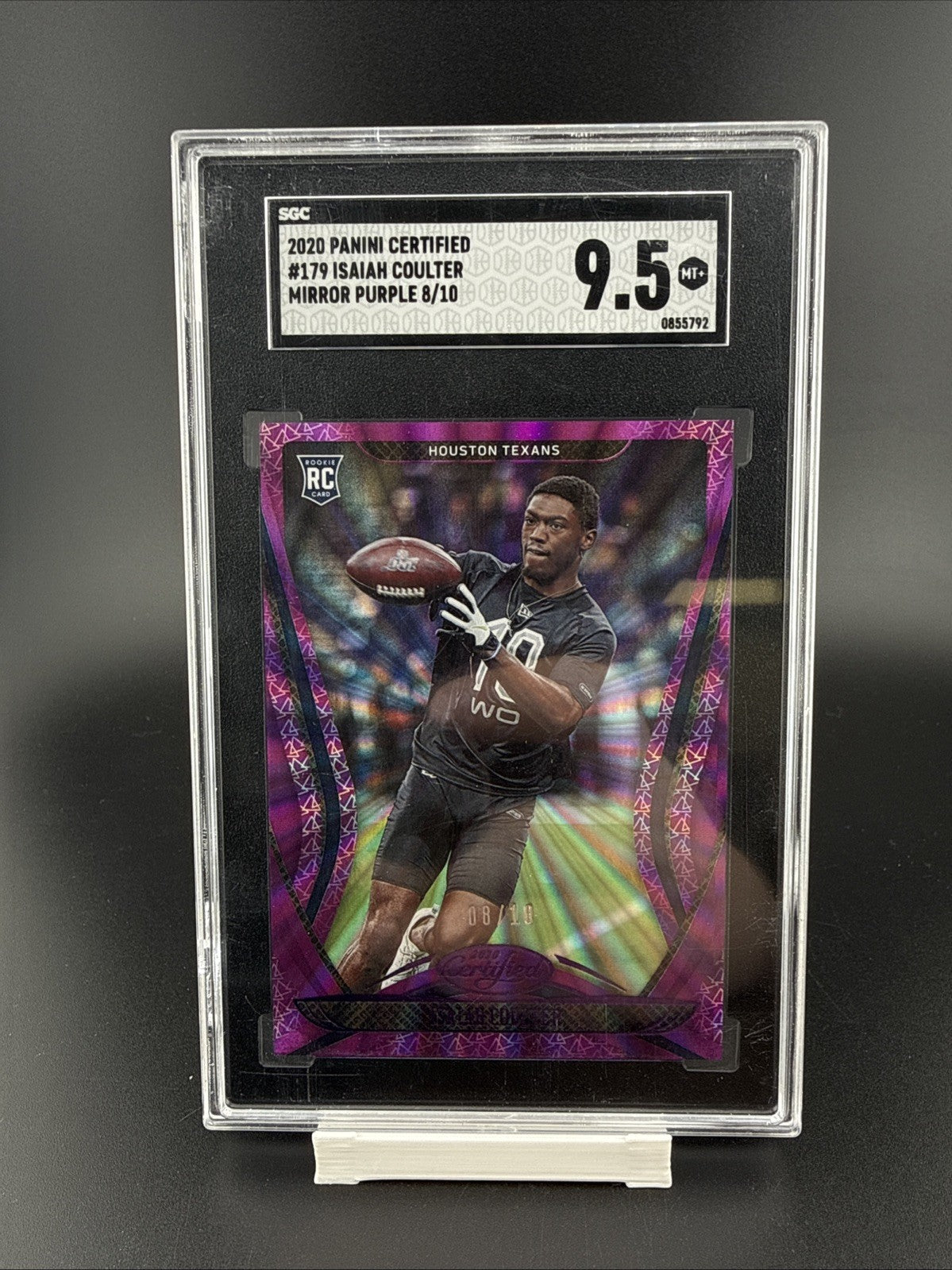 2020 PANINI CERTIFIED 179 ISAIAH COULTER MIRROR PURPLE /10