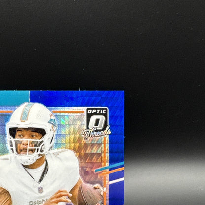 2023 Tua Tagovailoa Panini Donruss Optic Hyper Prizm Threads MEM #DT-TT