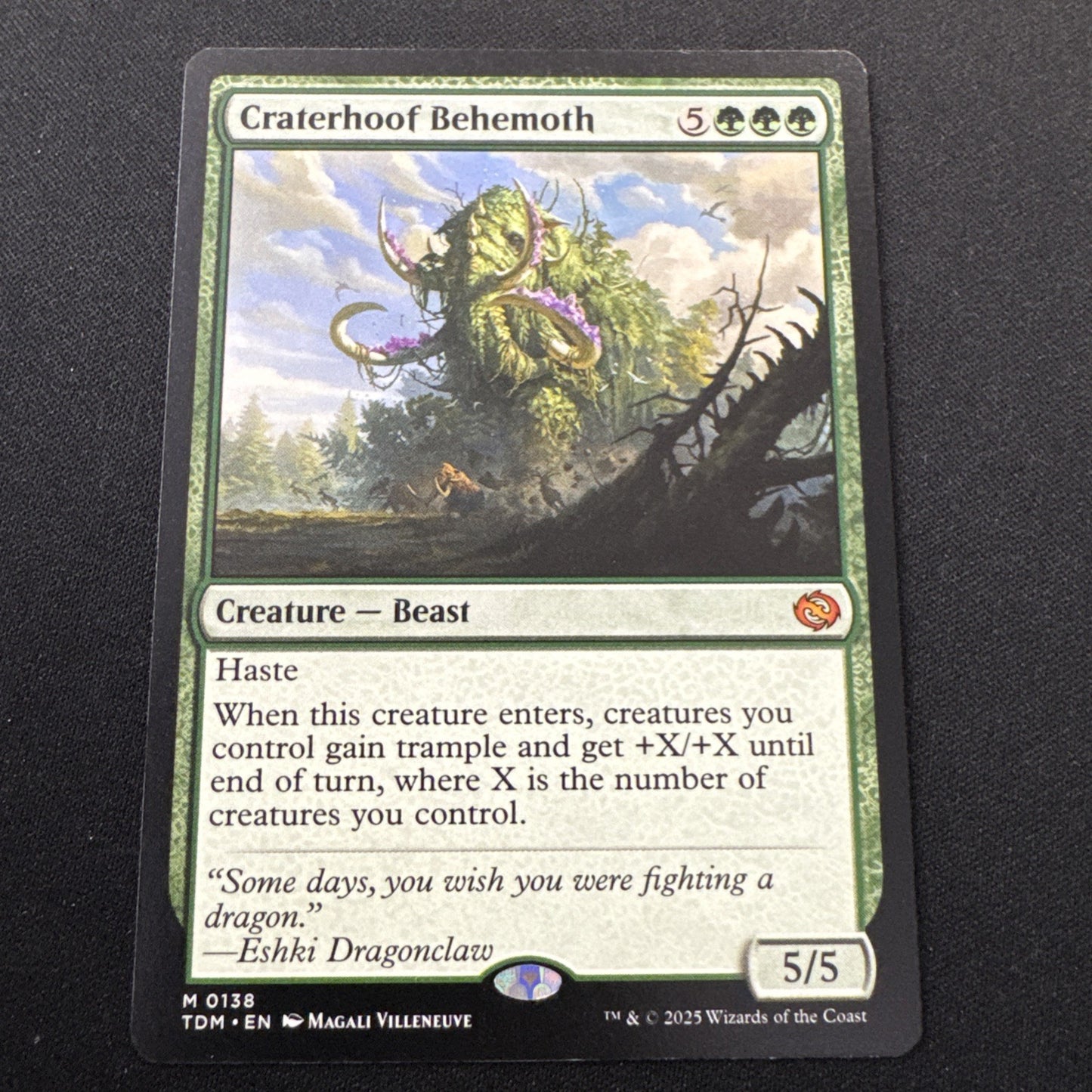 MTG - Craterhoof Behemoth - TDM (NM+)