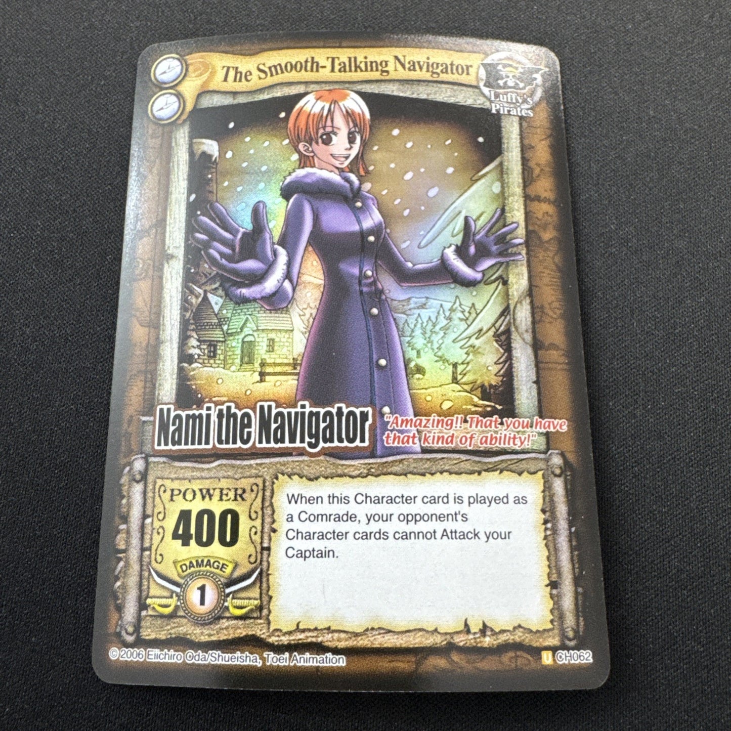 Bandai One Piece CCG Card Nami The Navigator The Smooth-Talking Navigator Holo