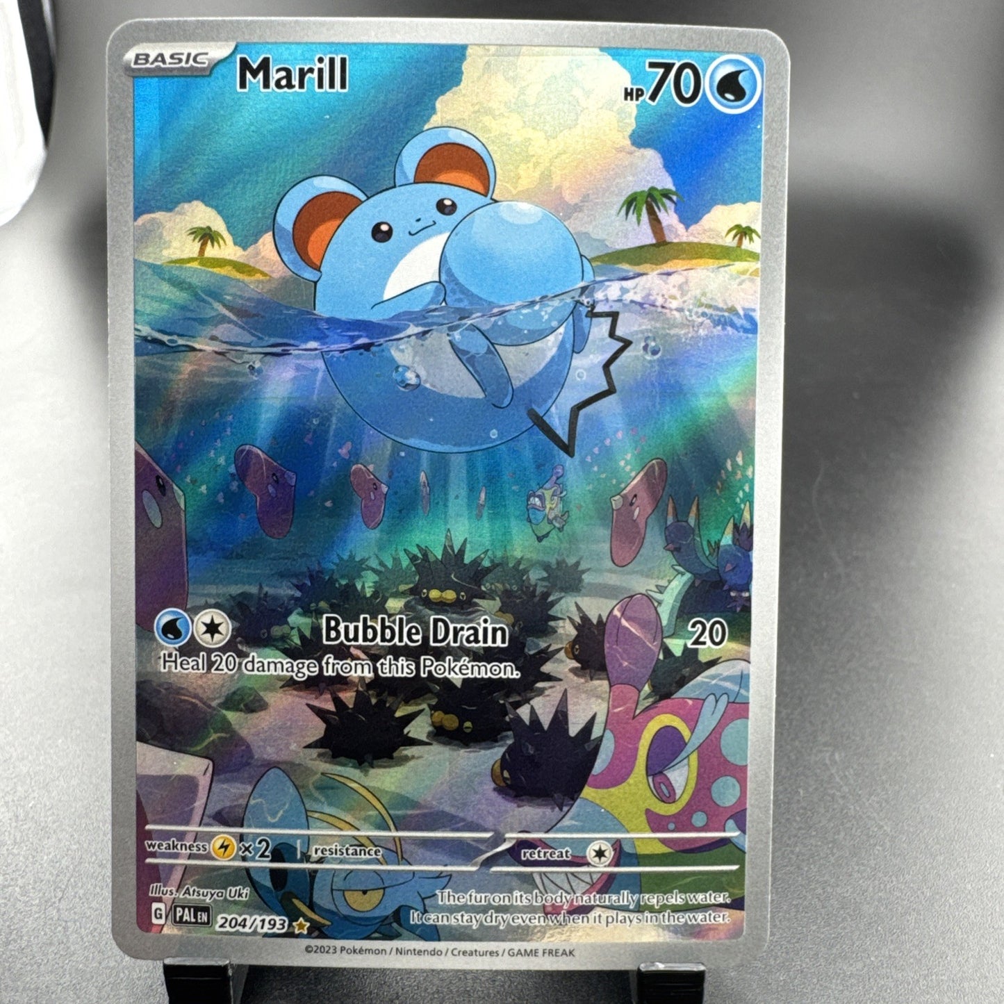 Marill 204/193 SV02 Paldea Evolved Illustration Rare Full Art Holo English
