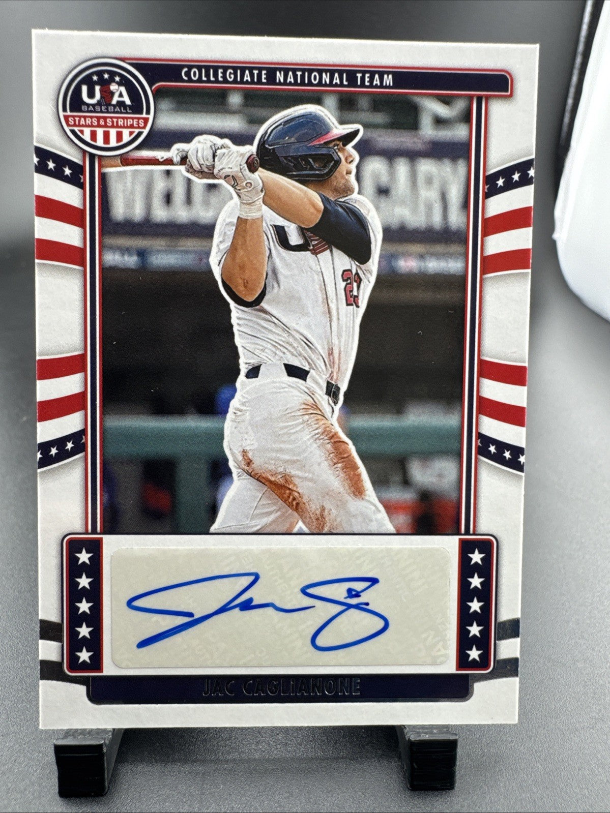 2024 Panini Stars and Stripes - Collegiate National Team Signatur Jac Caglianone
