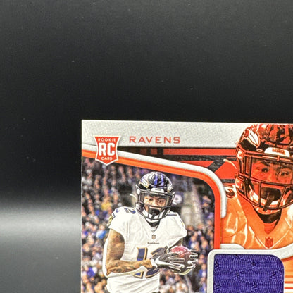 2021 Rashod Bateman Playbook RC #RMA-RBA Authentic Memorabilia Patch Rookie