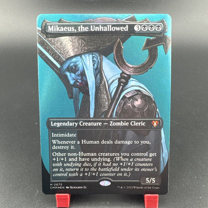 MIKAEUS, THE UNHALLOWED (BORDERLESS) Commander Masters Magic MTG MINT CARD