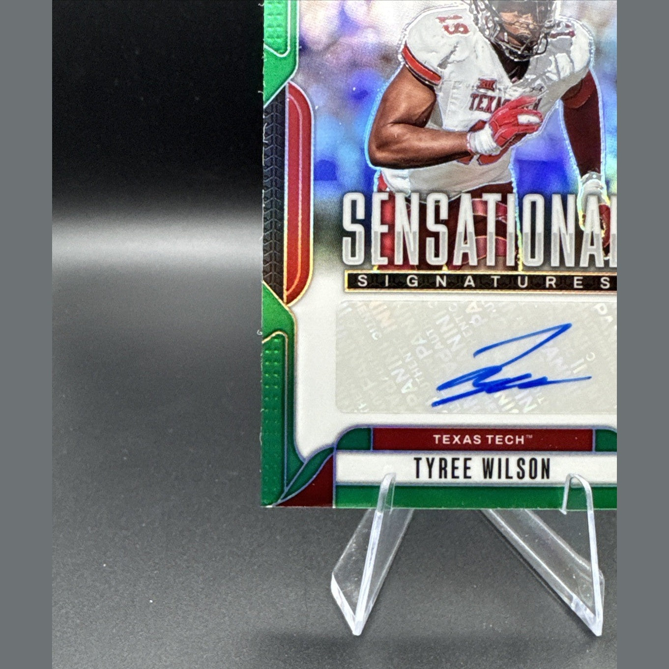 2025 Panini Prizm Draft Picks Green Sensational Signatures Tyree Wilson #SS-TYW