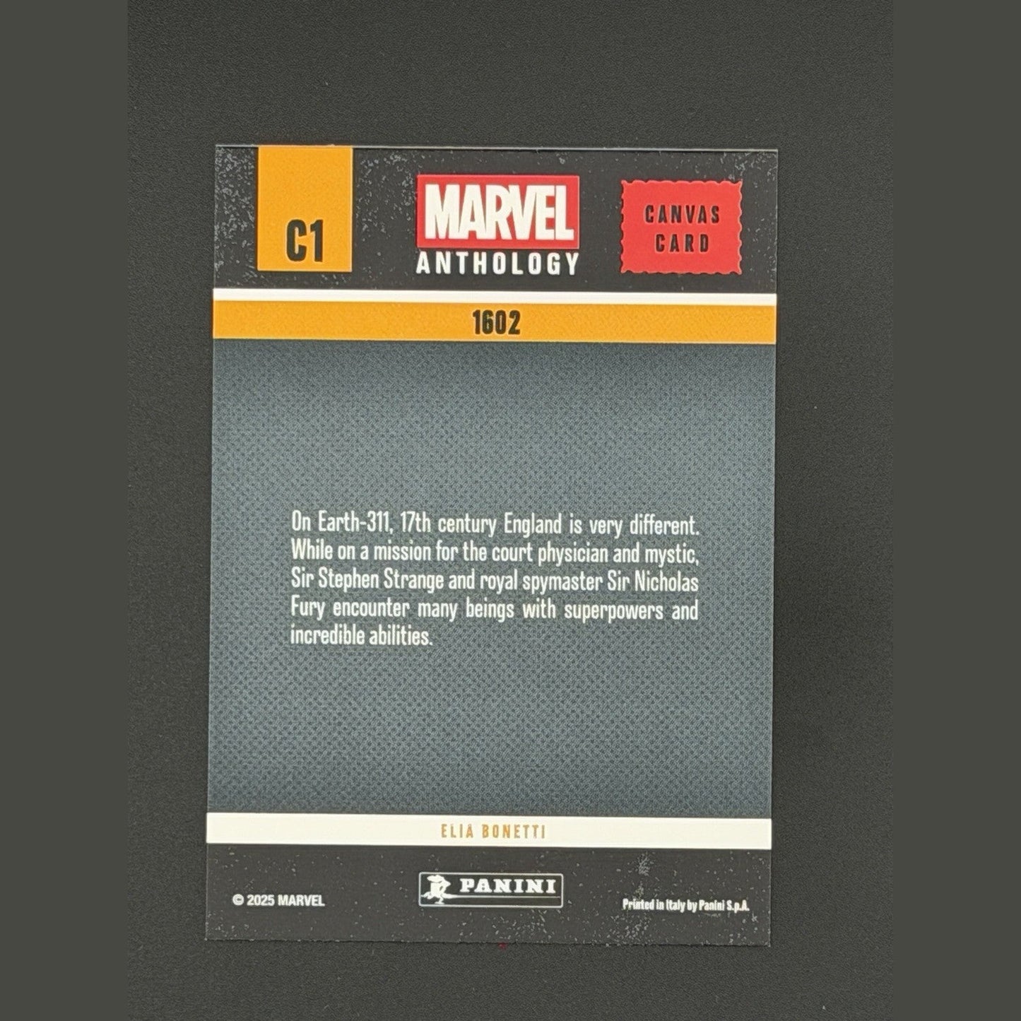 Daredevil 1602 Canvas 2025 Panini Marvel Anthology C1 | Earth-311 Strange, Fury