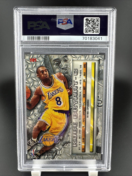 1996 Fleer Metal Kobe Bryant Rookie #181 PSA 8